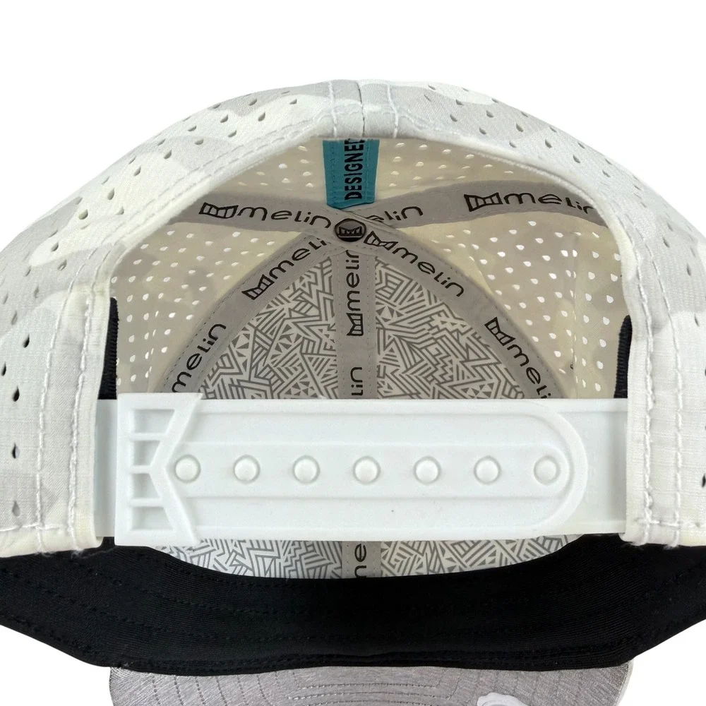Melin A-Game Hydro Camo Snapback Hat Mens Desert Camo Grey Performance Cap XL